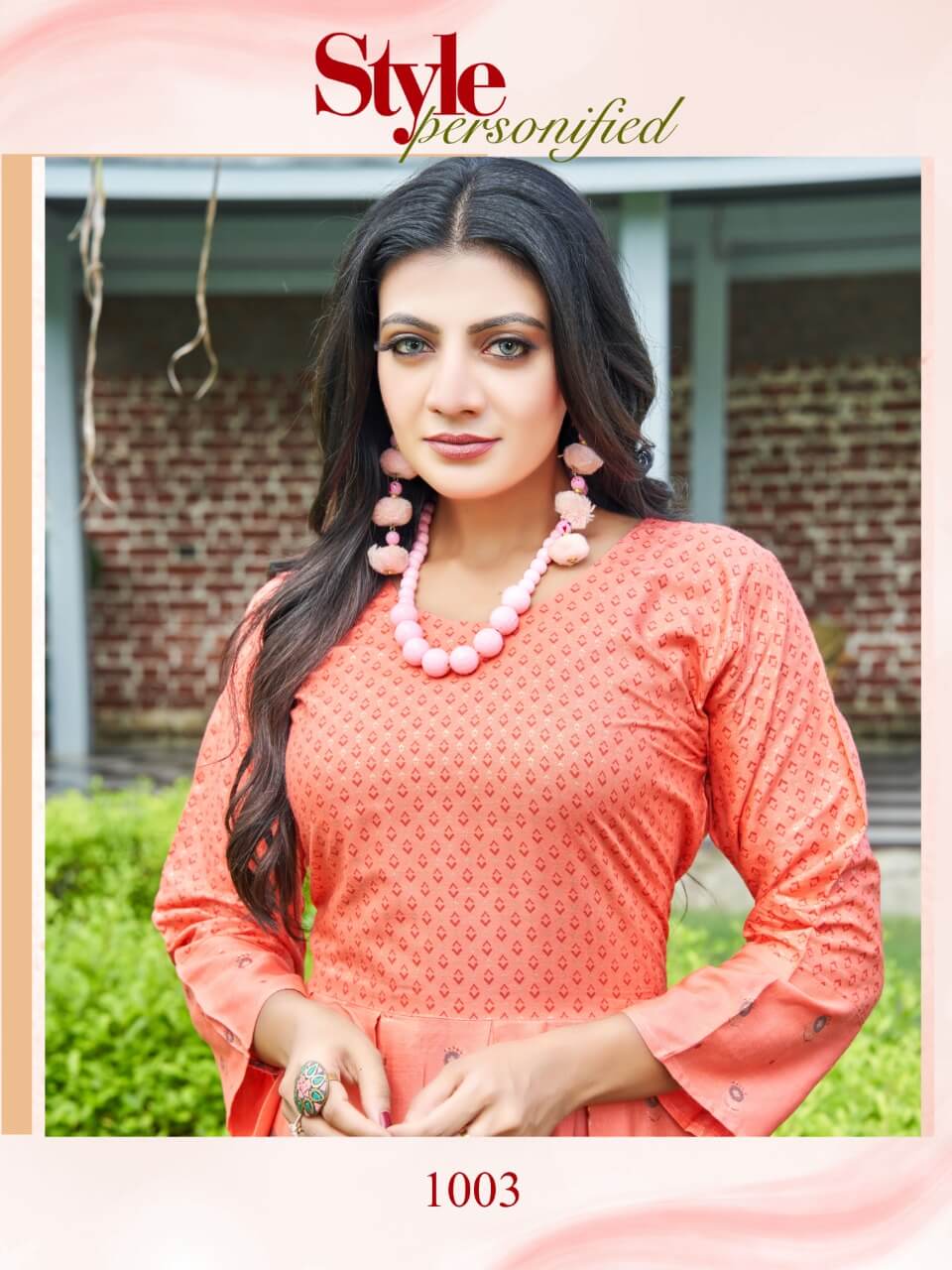 Hirwa Sunshine 1 Rayon Printed Ethnic Wear Long Anarkali Kurti Latest Collection